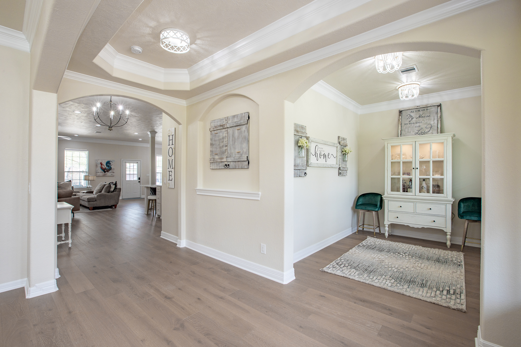 Custom home interior by Hawkeye Construction Fort Bend County