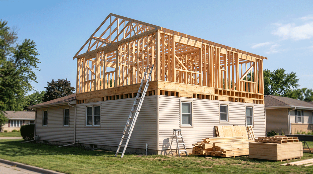 Large-scale home addition in Fort Bend County.